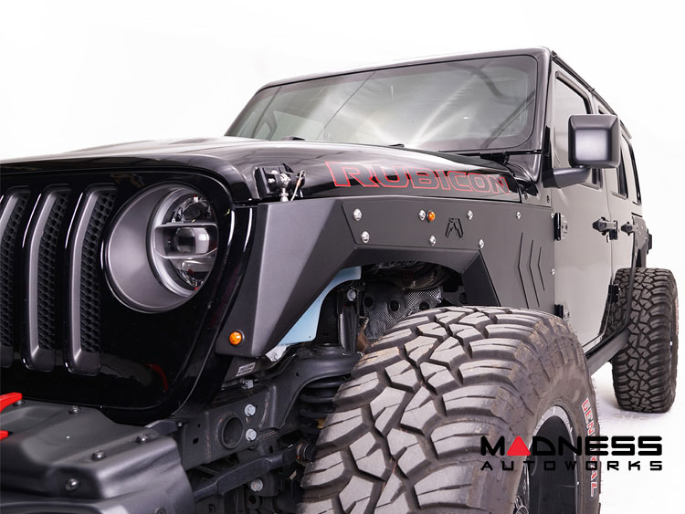 Jeep Wrangler JL Fender Flares - Fab Fours - Front - Base System